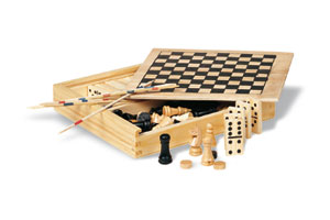 Set giochi 4in1 in legno